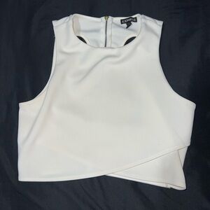 Cream tan crop top from express women’s section🫶🏼